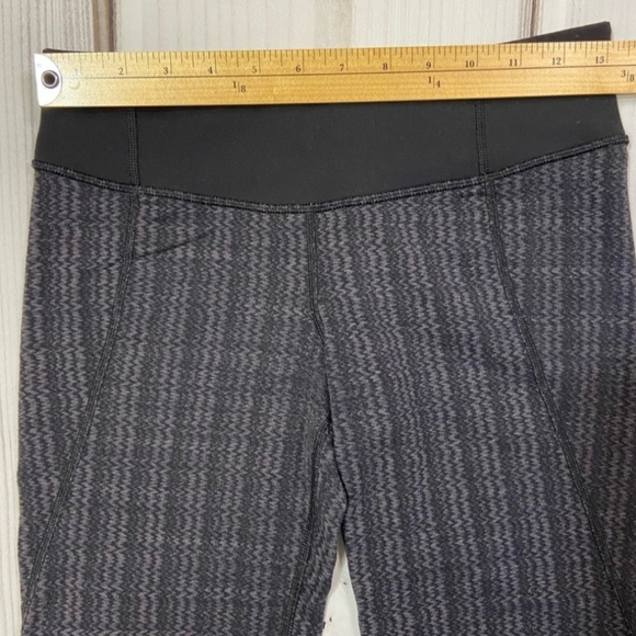 LULULEMON Gather& Crow crop leggings Zippy Wee September Black Sz 6 - Picture 2 of 10
